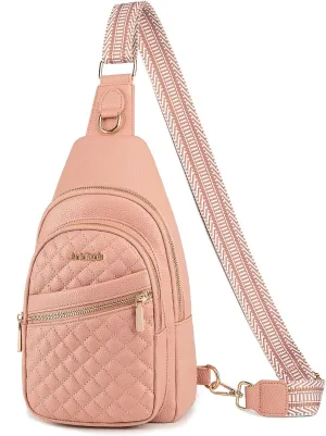 Atelaris Leather Sling Bag for Women,Fashion Crossbody Bags Fanny Packs for Women,Chest Bag for Travel Sport