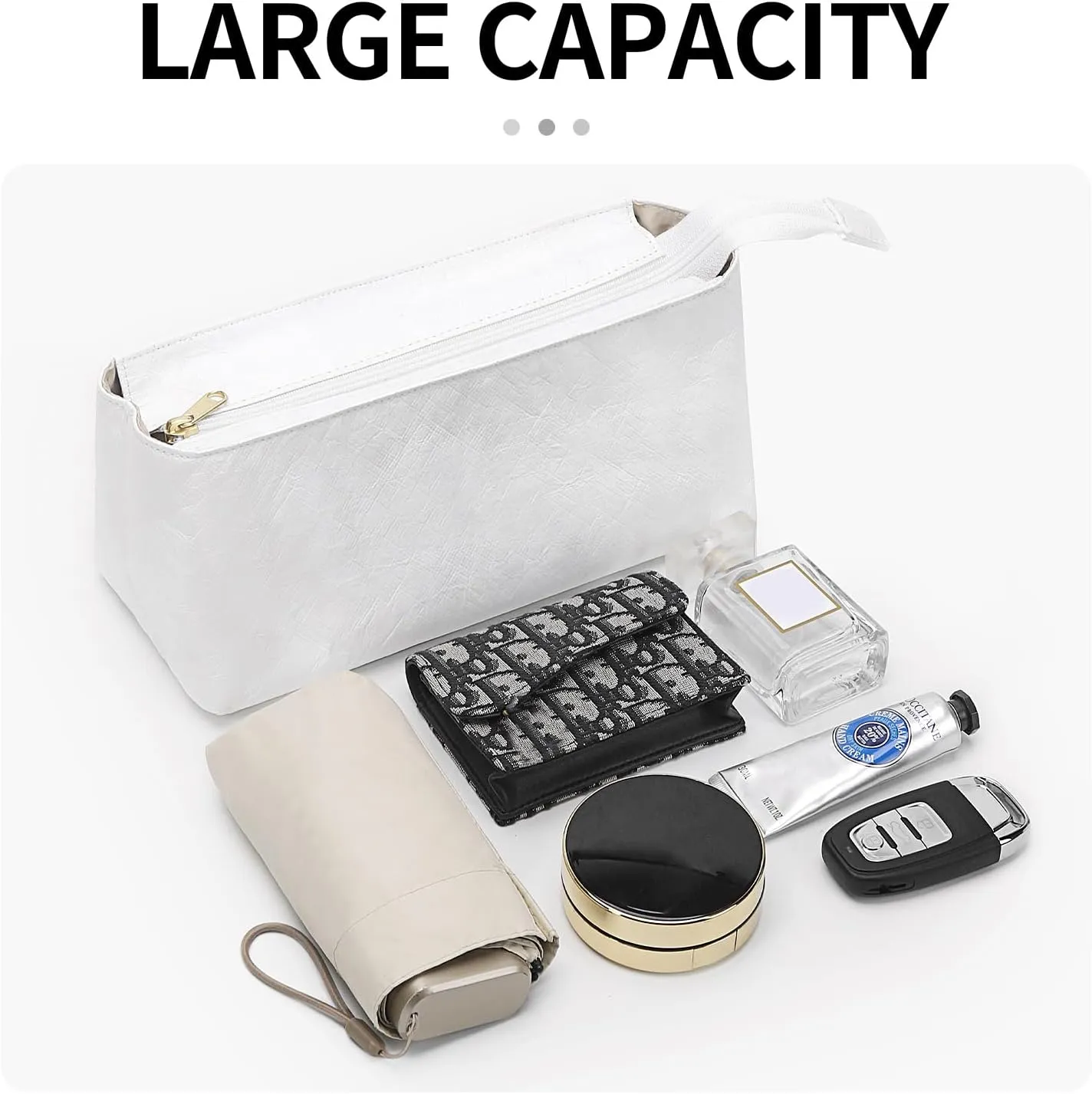 Bag Organizer Insert, Purse Organizer Insert Suit for LV Carryall MM Tote Bag, Upgraded Dupontpaper Handbag Shaper