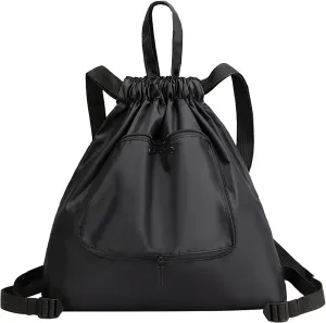 Beach Tote Bag Drawstring Seal Folding Sports Fitness Backpack Light Travel Day-Pack For Gym Outdoor Mens Beach Travel U