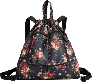 Beach Tote Bag Drawstring Seal Folding Sports Fitness Backpack Light Travel Day-Pack For Gym Outdoor Mens Beach Travel X
