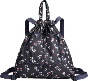 Beach Tote Bag Drawstring Seal Folding Sports Fitness Backpack Light Travel Day-Pack For Gym Outdoor Mens Beach Travel Z