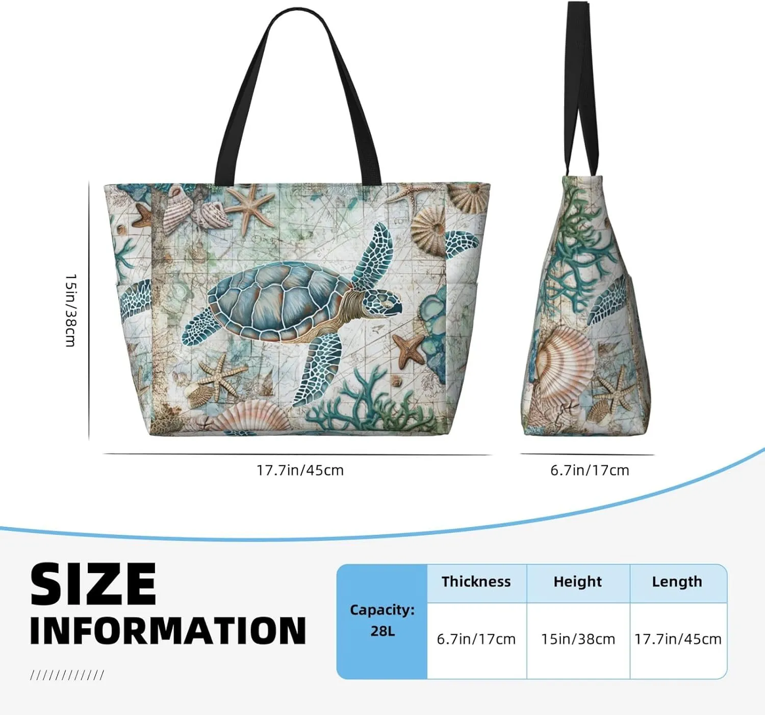 Beach Tote Bag for Women Beach Bag Waterproof and Sandproof Tote Bag with Wet Bag Large Travel Bag for Weekend Travel