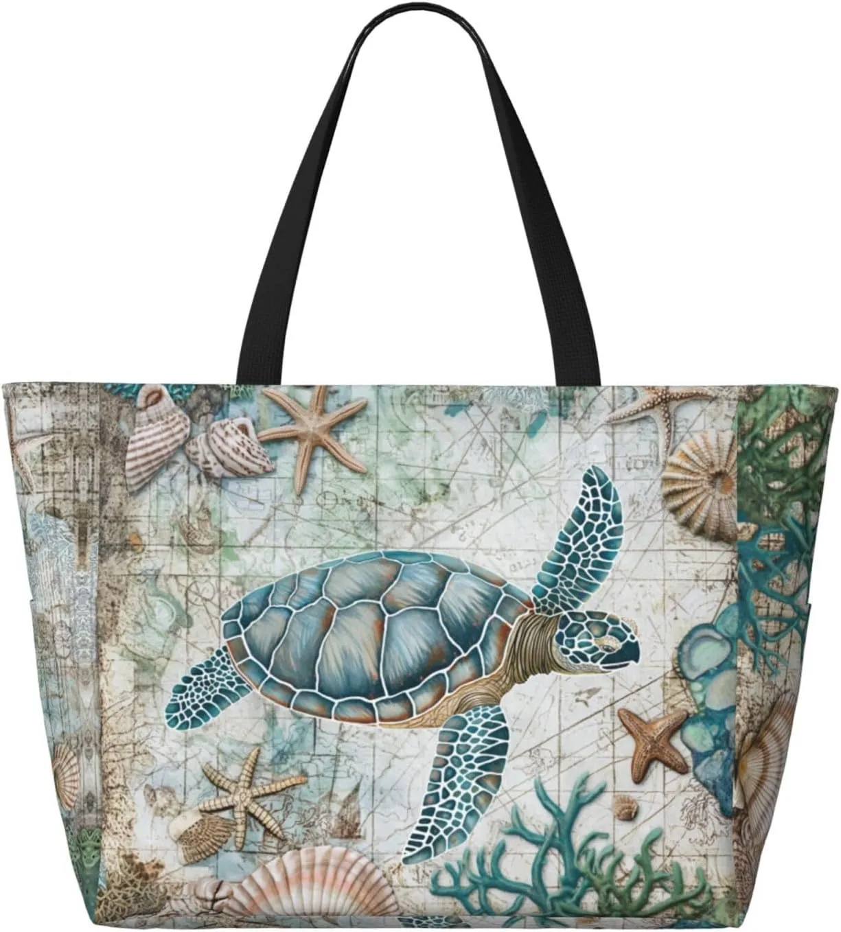 Beach Tote Bag for Women Beach Bag Waterproof and Sandproof Tote Bag with Wet Bag Large Travel Bag for Weekend Travel
