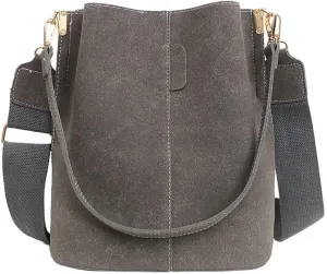 Bucket Bag for Women Girls Designer Shoulder Bag Large Capacity Handbag Leather Crossbody Purse Casual Hobo Tote Purse
