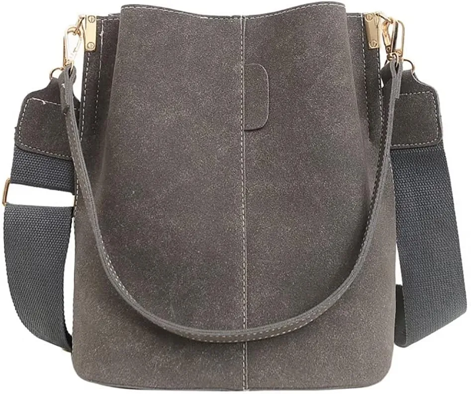 Bucket Bag for Women Girls Designer Shoulder Bag Large Capacity Handbag Leather Crossbody Purse Casual Hobo Tote Purse
