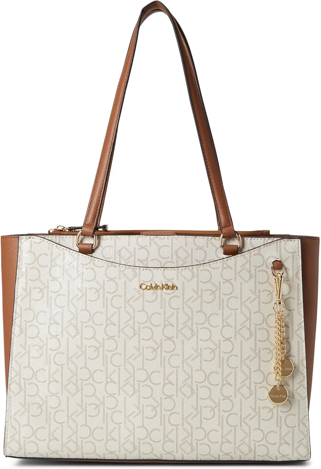 Calvin Klein Mavis Tote, Vanilla/Khaki/Caramel
