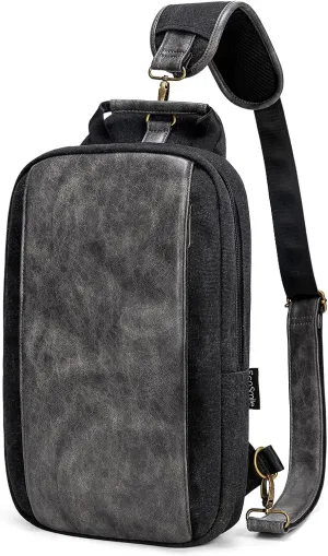 Canvas Messenger Bag Sling Bag Crossbody Shoulder Bag for Men Women Travel Work Satchel Bags