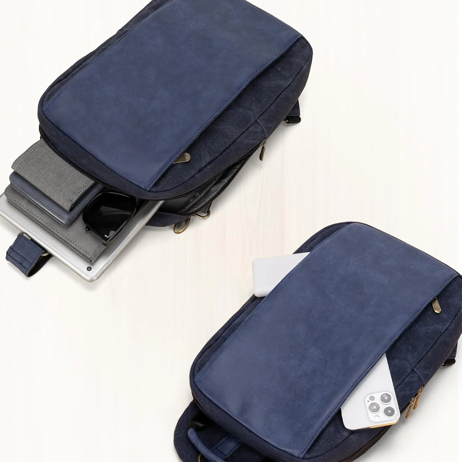 Canvas Messenger Bag Sling Bag Crossbody Shoulder Bag for Men Women Travel Work Satchel Bags