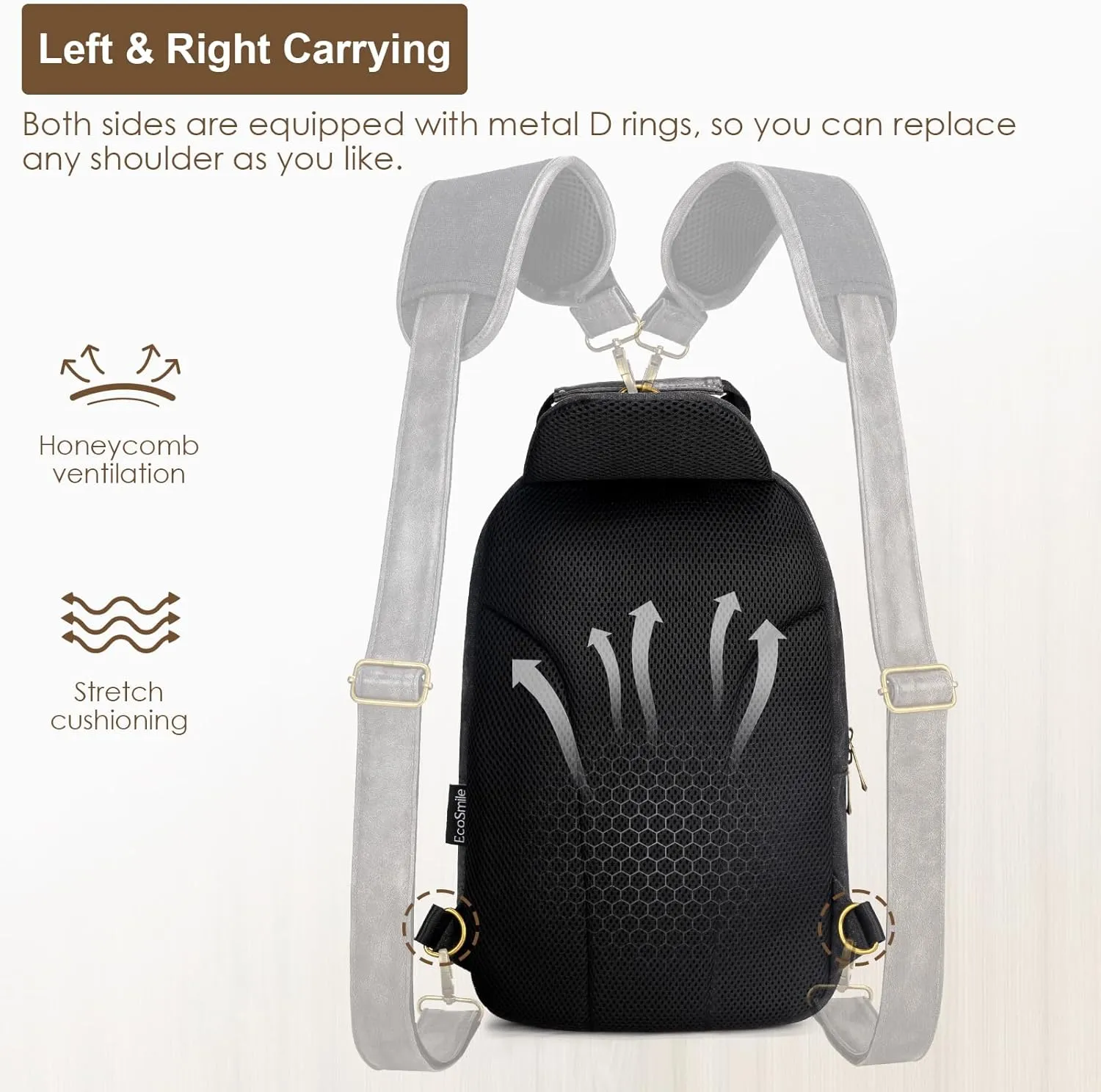 Canvas Messenger Bag Sling Bag Crossbody Shoulder Bag for Men Women Travel Work Satchel Bags