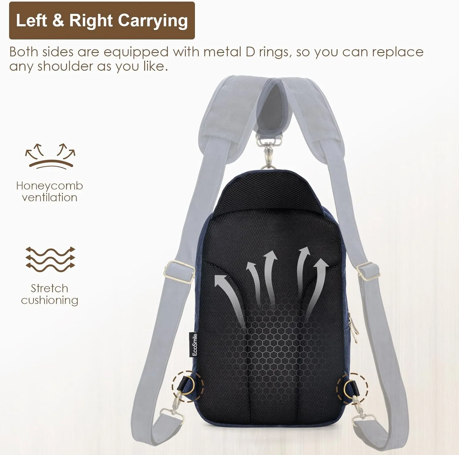 Canvas Messenger Bag Sling Bag Crossbody Shoulder Bag for Men Women Travel Work Satchel Bags