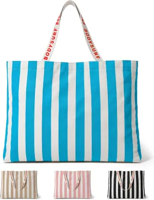 Canvas Tote Bag for Women - Beach Tote, Summer Bag for Travel, Pool, Weekender, Cruise, Market, Shopping