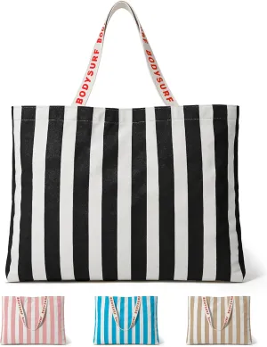 Canvas Tote Bag for Women - Beach Tote, Summer Bag for Travel, Pool, Weekender, Cruise, Market, Shopping
