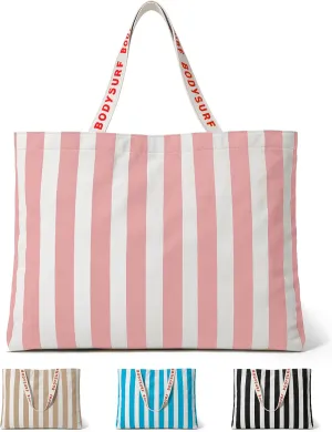 Canvas Tote Bag for Women - Beach Tote, Summer Bag for Travel, Pool, Weekender, Cruise, Market, Shopping
