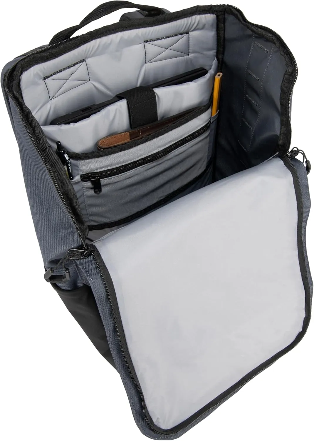 Carhartt 21L Top-Load Backpack, Durable Water Resistant Coated Canvas Base W/ 17" Laptop Sleeve, Bluestone, One Size