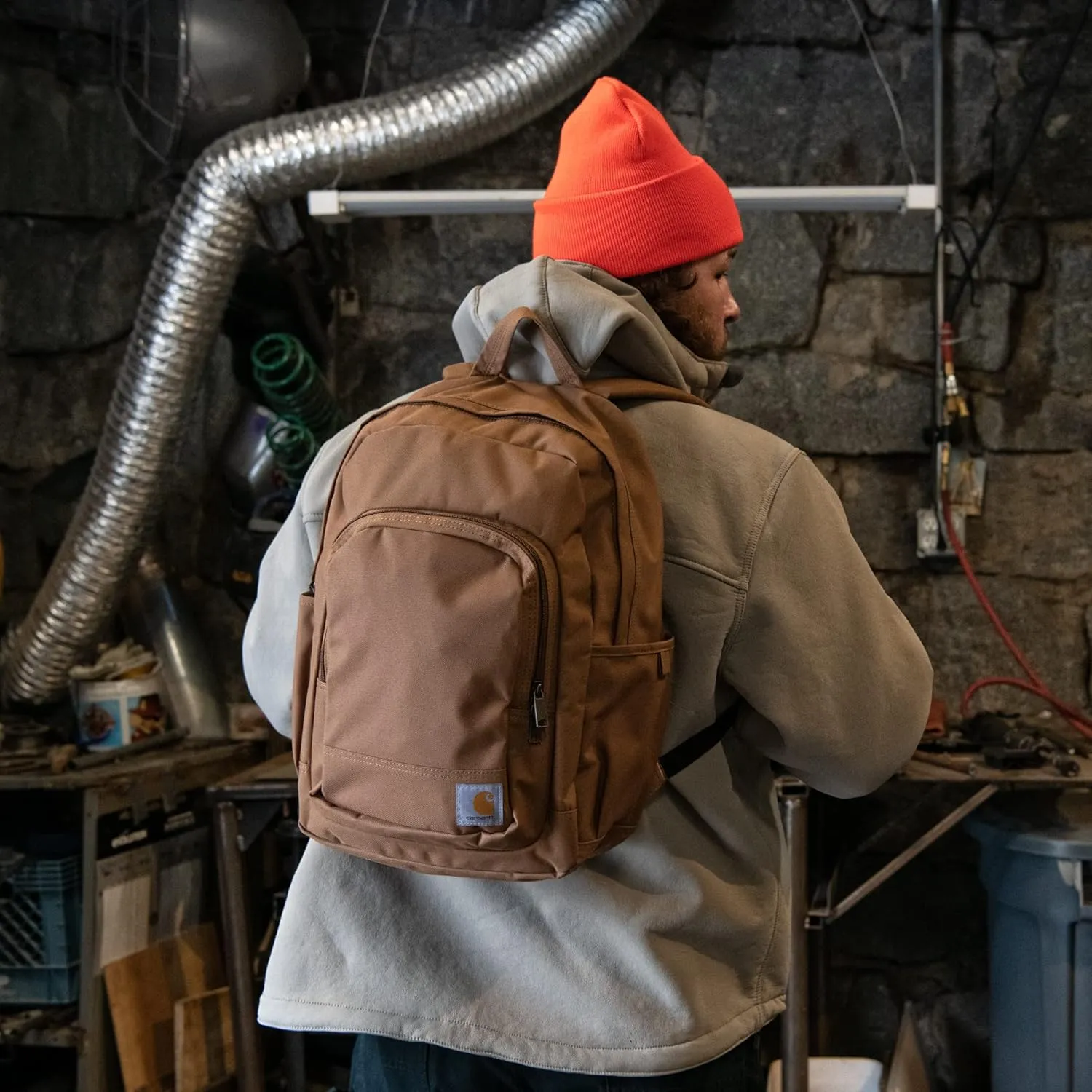 Carhartt 25L Classic Backpack, Durable Water-Resistant Pack W/ 15" Laptop Sleeve and Multiple Organizational Compartments, Port, PFAS Free