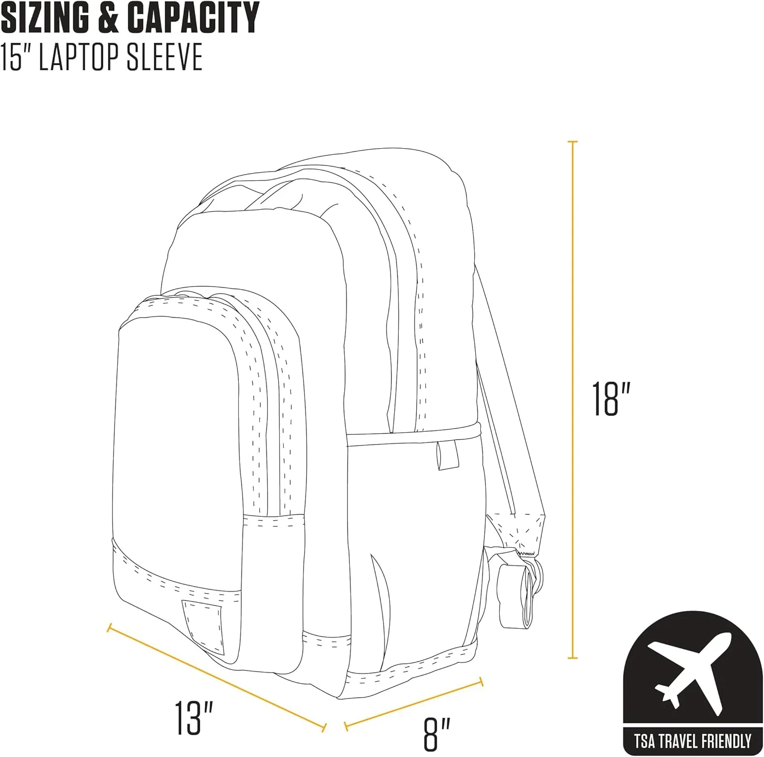 Carhartt 25L Classic Backpack, Durable Water-Resistant Pack W/ 15" Laptop Sleeve and Multiple Organizational Compartments, Port, PFAS Free