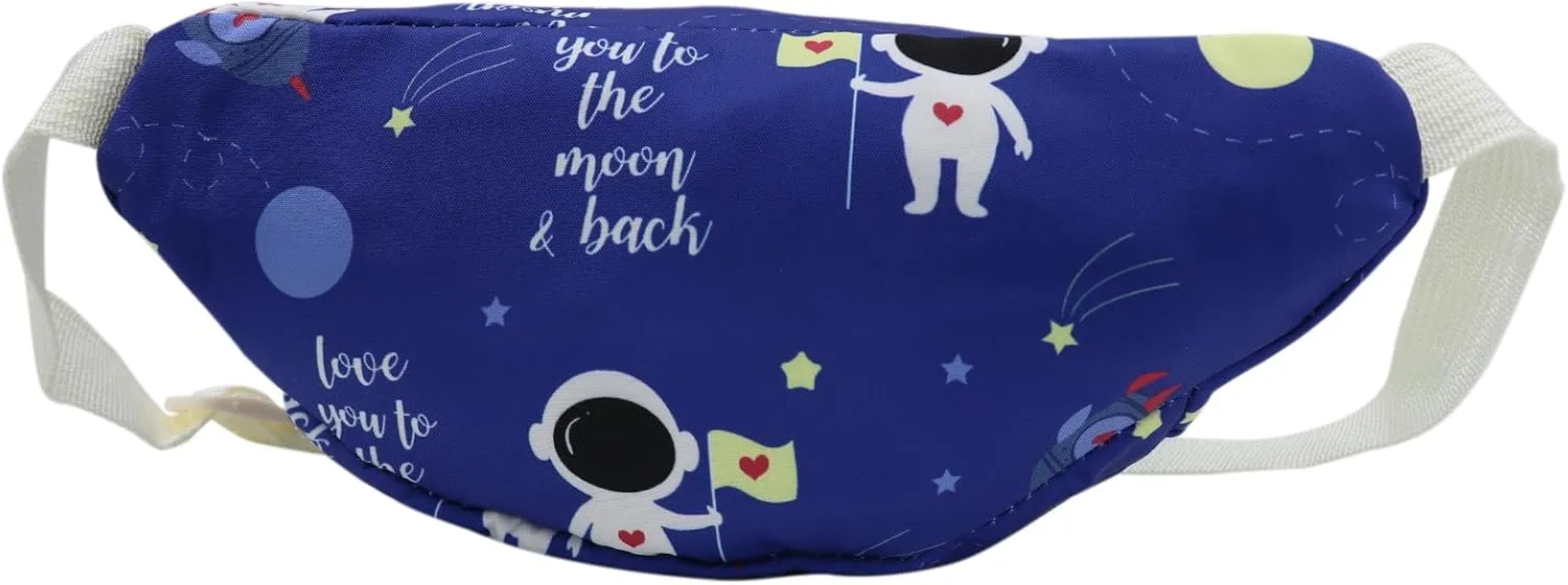 Cartoon Print Fanny Pack Cute Astronaut Sling Bag Shoulder Bag for Girls Boys Spaceman Chest bag Belt Bag