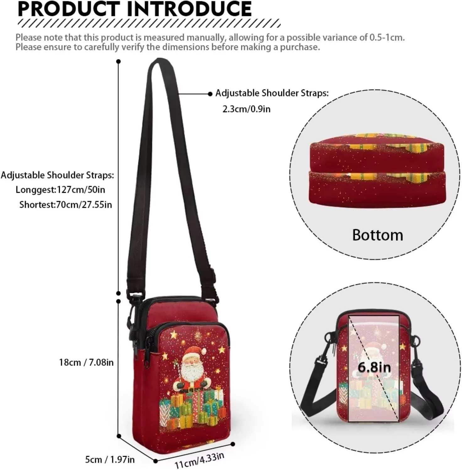 Crossbody Backpack for Women Sling Bag with Adjustable Strap Women Cross Body Chest Bag Mini Purse