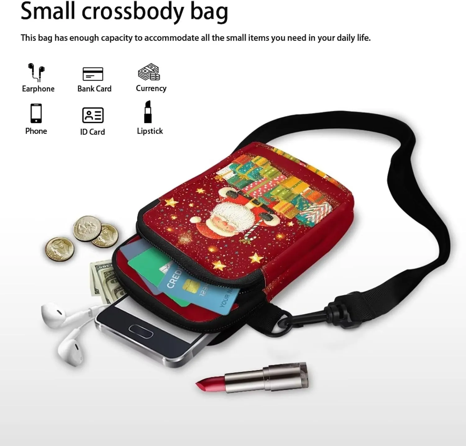 Crossbody Backpack for Women Sling Bag with Adjustable Strap Women Cross Body Chest Bag Mini Purse