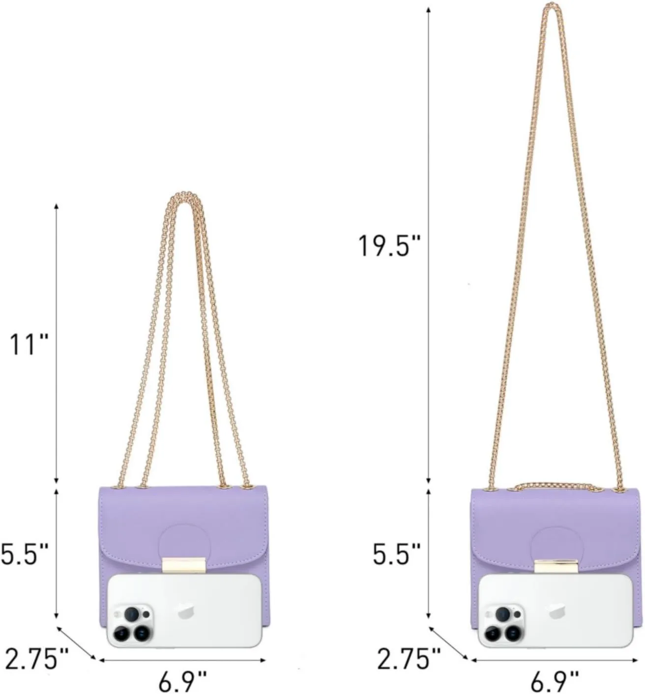 Dasein Women Small Crossbody Bag Designer Evening Bag Clutch Purse Handbag for Wedding/Prom/Party with Double Chain Strap