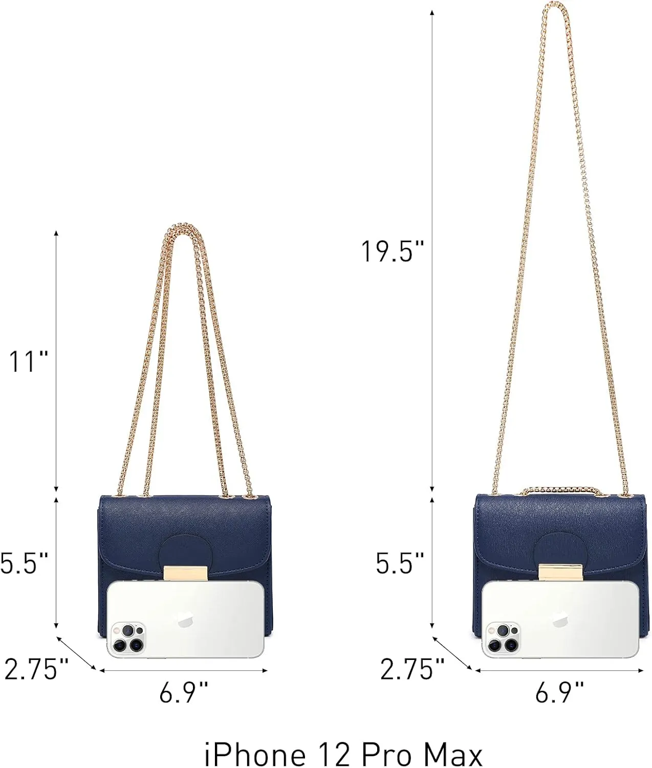 Dasein Women Small Crossbody Bag Designer Evening Bag Clutch Purse Handbag for Wedding/Prom/Party with Double Chain Strap