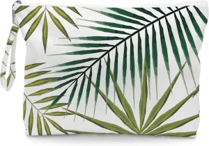 Fokongna Palm leaves Wet Bag Travel Wet Dry Bag Beach Bag Diaper Bag Wet Bag For Swimsuit Travel Makeup Bag Toiletry Bag