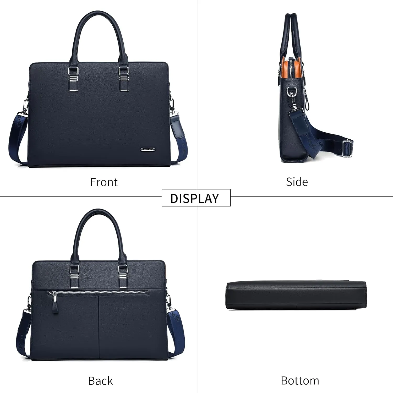 FSD.WG]Business Bag Leather Briefcase Shoulder Laptop Business Bag for Men