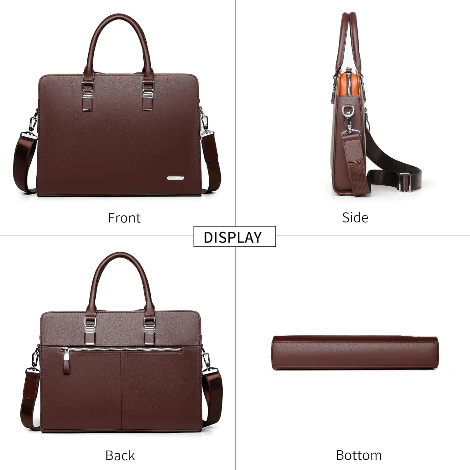 FSD.WG]Business Bag Leather Briefcase Shoulder Laptop Business Bag for Men