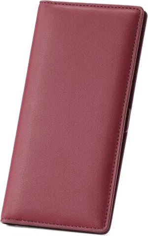 GAEKEAO Wallets for Women Ultra Slim Thin PU Leather RFID Blocking Credit Card Holder Bifold Long Ladies Wallet Billfold Clutch