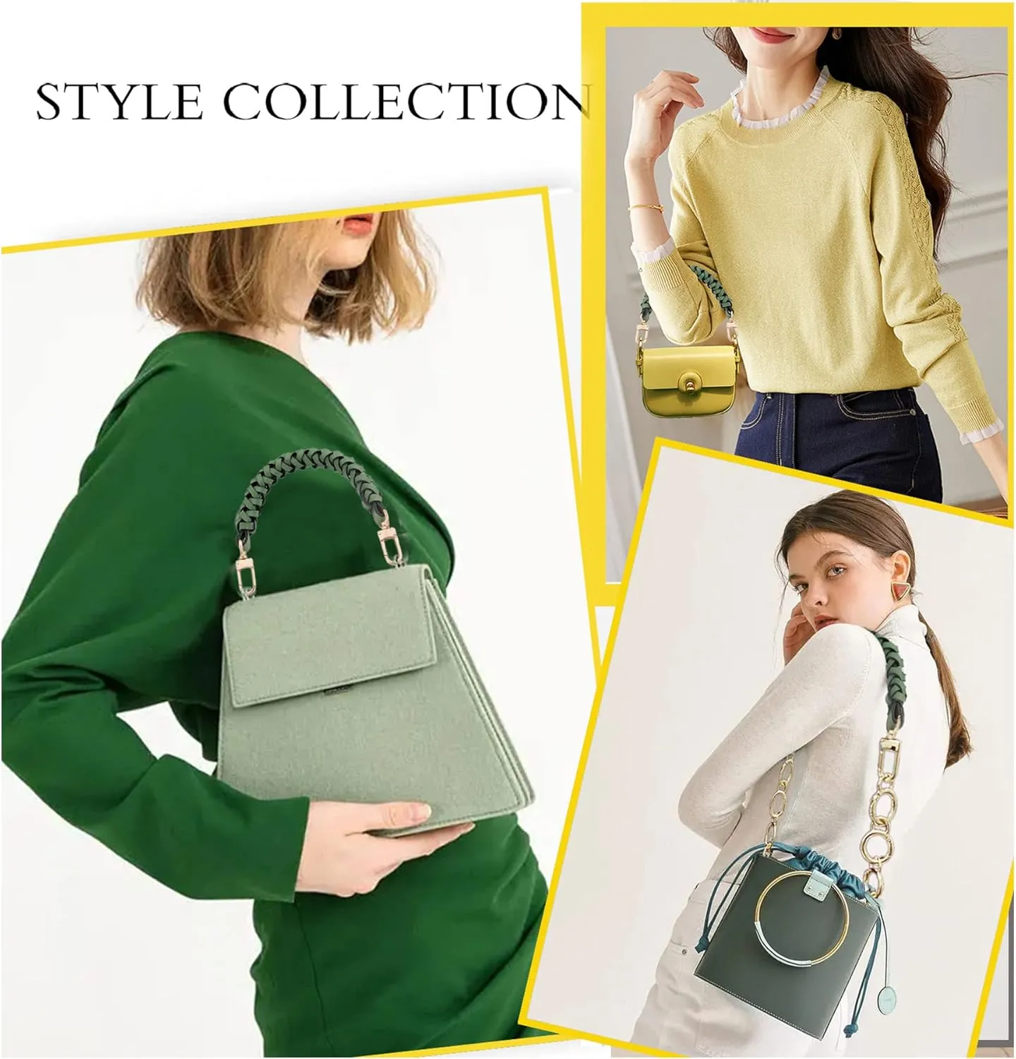 Genuine Leather Braided Handle compatible with Neonoe Strap for Metis Noe BB NM Beaubourg Hobo