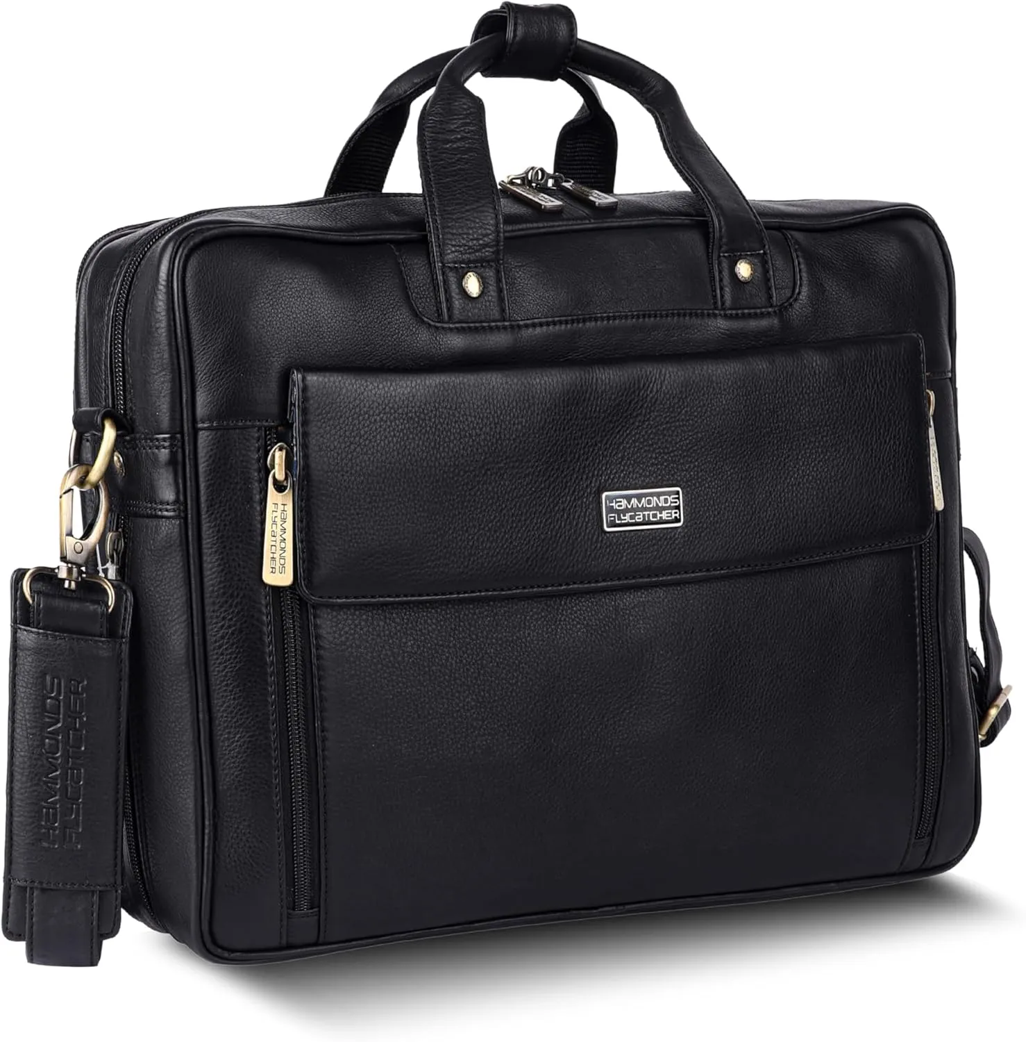 Genuine Leather Laptop Bag for Men with Padded Laptop Sleeve, 15.6 Laptop Bags, Leather Messenger Bag for Men, Computer Bags for Laptops for Men, Multi Pocket - Mens Messenger Bag