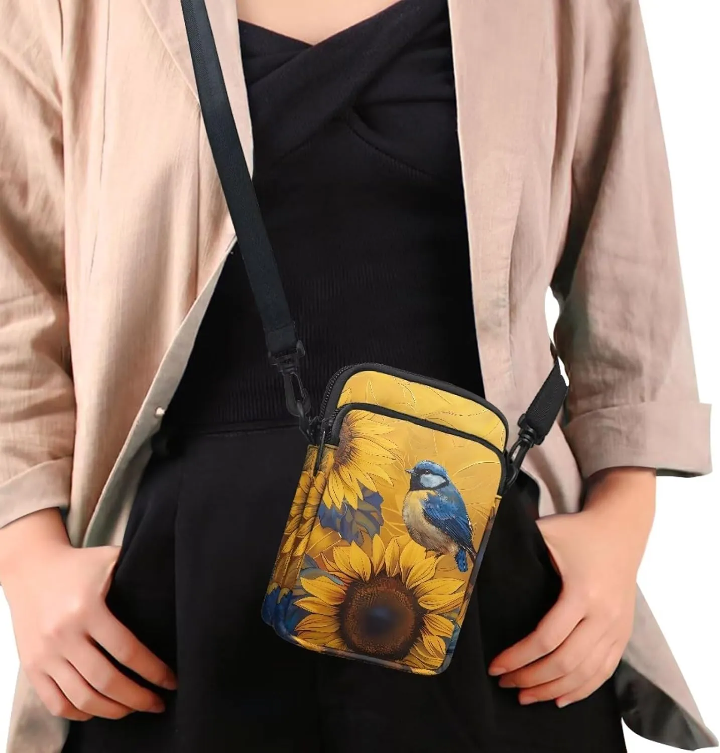 Girls Crossbody Bags Small Shoulder Bag with Zipper, Travel Satchel Bag Handbags