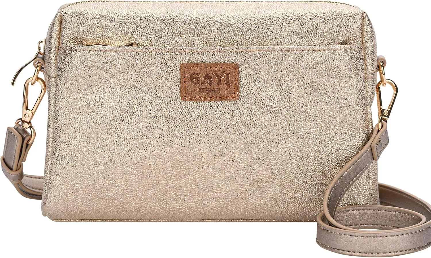 Glitter Crossbody Bags for Women, Sparkle Shoulder Handbags with Chain, Ladies Clutch Purses with Zipper Closure