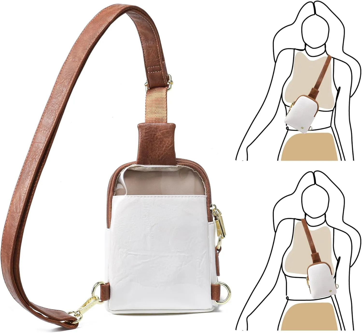 Haytijoe Touchscreen Sling Bag for Women Travel Crossbody Cell Phone Purse Anti Theft Cross Body Bag for Woman