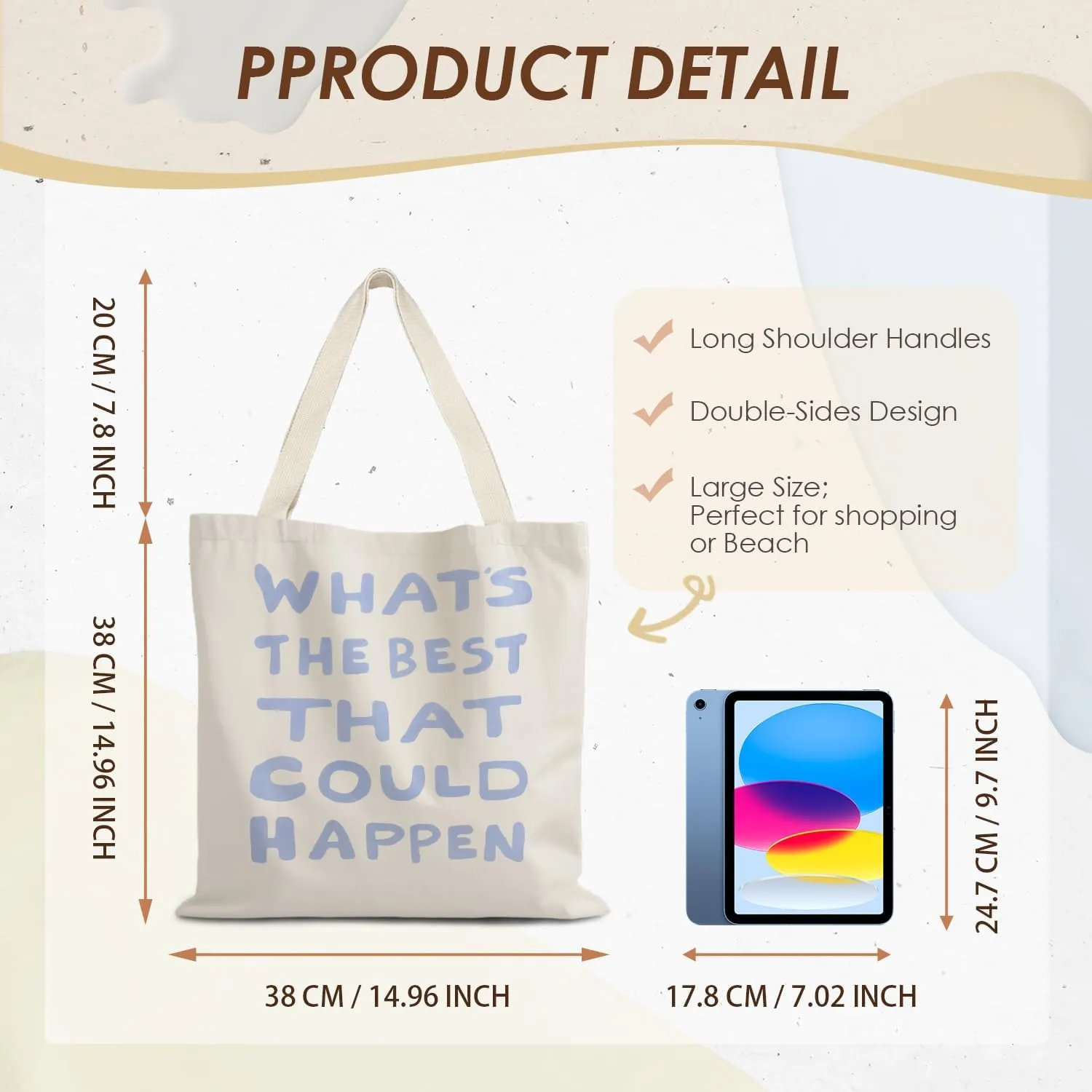 Inspirational Tote Bag,Encourage Tote Bag