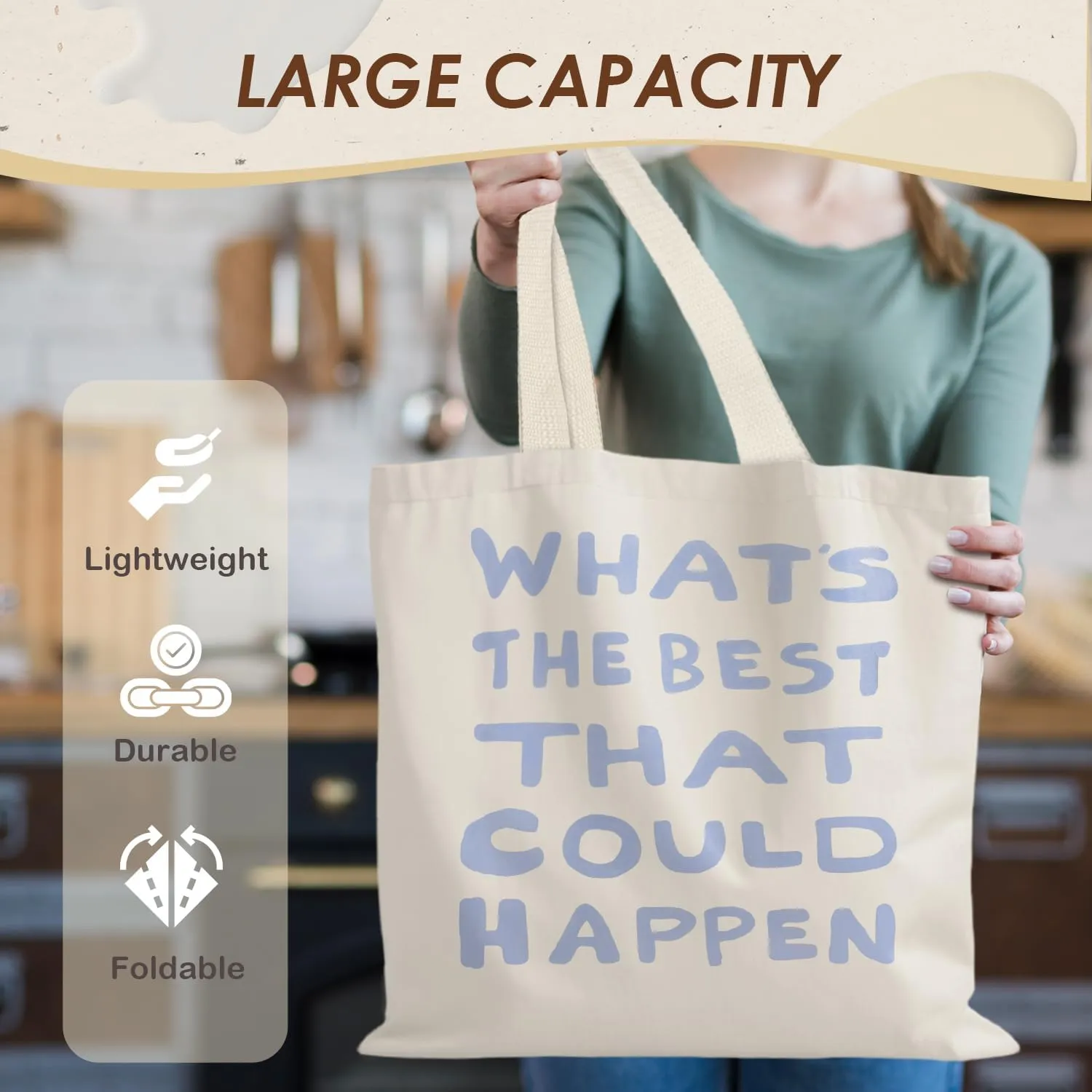 Inspirational Tote Bag,Encourage Tote Bag