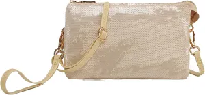 JEN & CO. Riley Small Crossbody Bags Vegan Leather Wristlet Wallets Clutch Purses Shoulder Handbag for Women