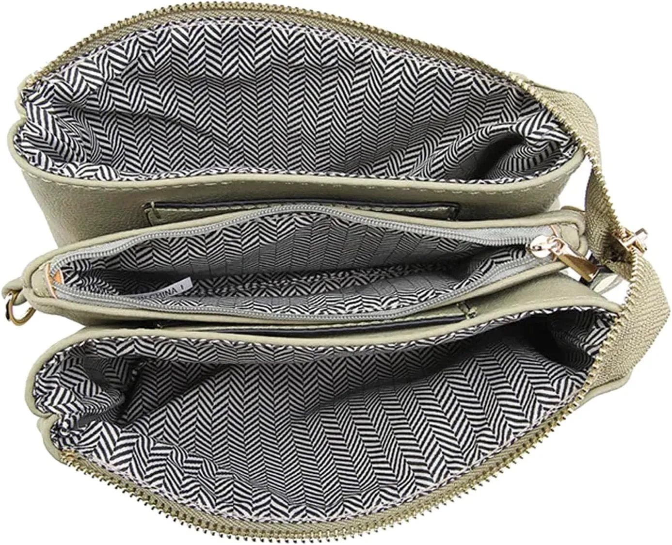 JEN & CO. Riley Small Crossbody Bags Vegan Leather Wristlet Wallets Clutch Purses Shoulder Handbag for Women