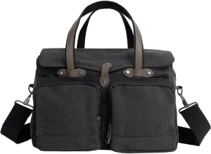 Large Vintage Canvas Messenger Shoulder Bag Travel Crossbody Bag for Men Women Messenger bag Handbag with Multiple Pockets