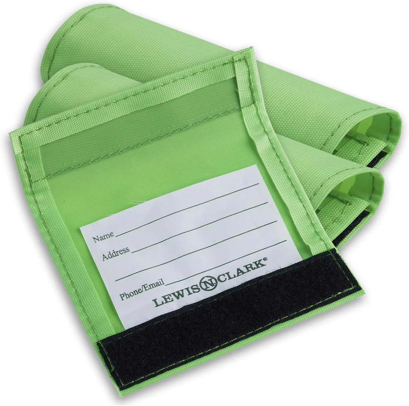 Lewis N. Clark 3-Pack Luggage ID Handle Wrap, Green, One Size