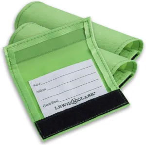 Lewis N. Clark 3-Pack Luggage ID Handle Wrap, Green, One Size Lewis N. Clark 3-Pack Luggage ID Handle Wrap, Green, One Size