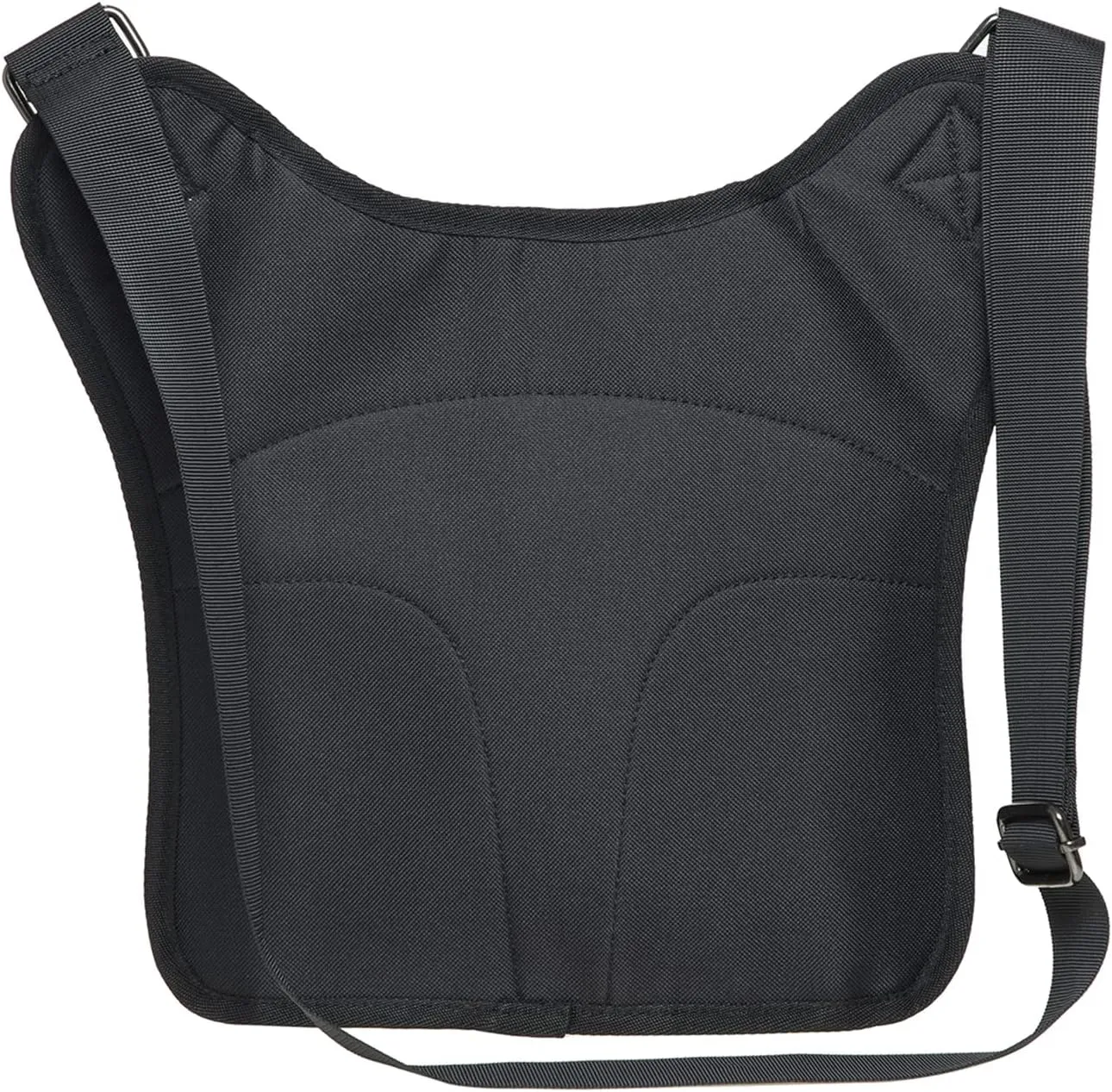Mens Vintage Canvas Shoulder Messenger Bag Chest Leather Patchwork Messenger Bag