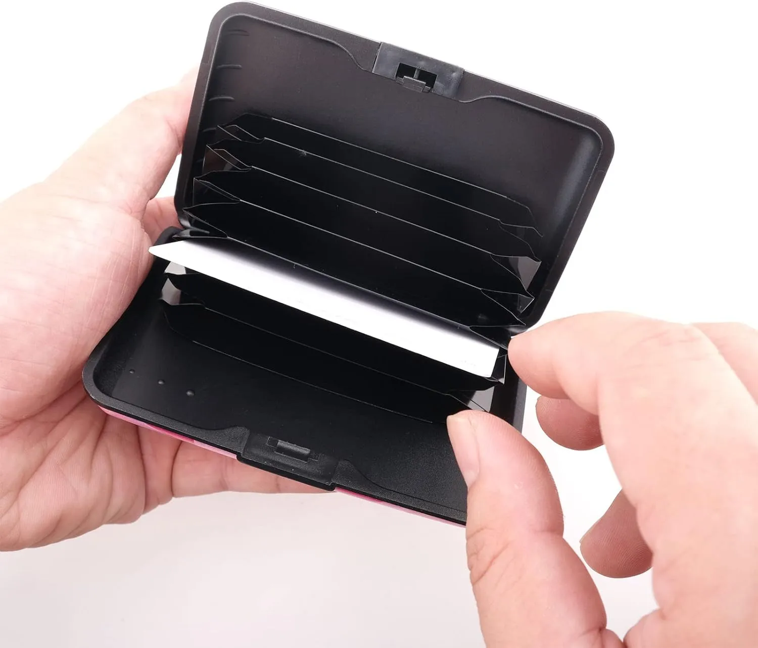 Mini RFID Aluminum Wallet Slim Credit Card Case Business Cards Wallet Metal ID Case Credit Cards Holder for Women Men