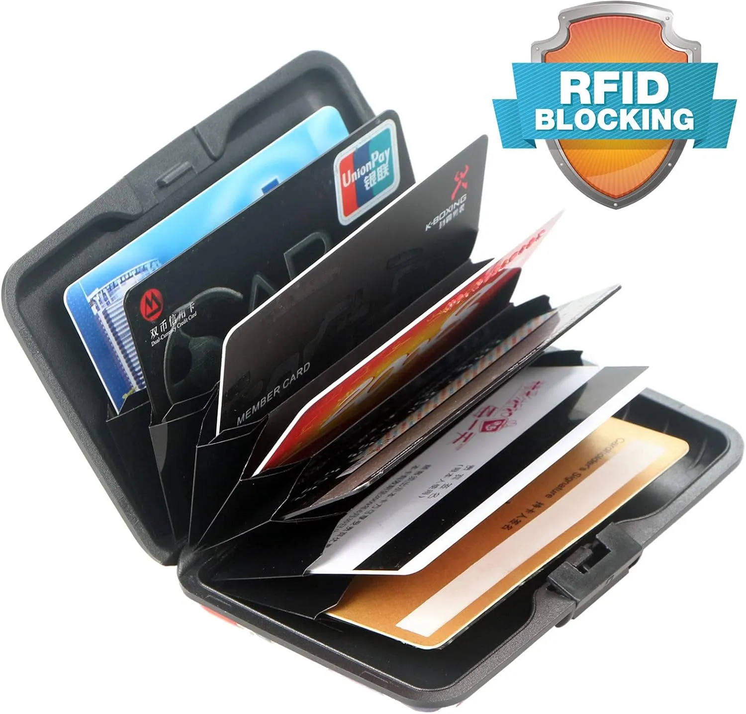 Mini RFID Aluminum Wallet Slim Credit Card Case Business Cards Wallet Metal ID Case Credit Cards Holder for Women Men