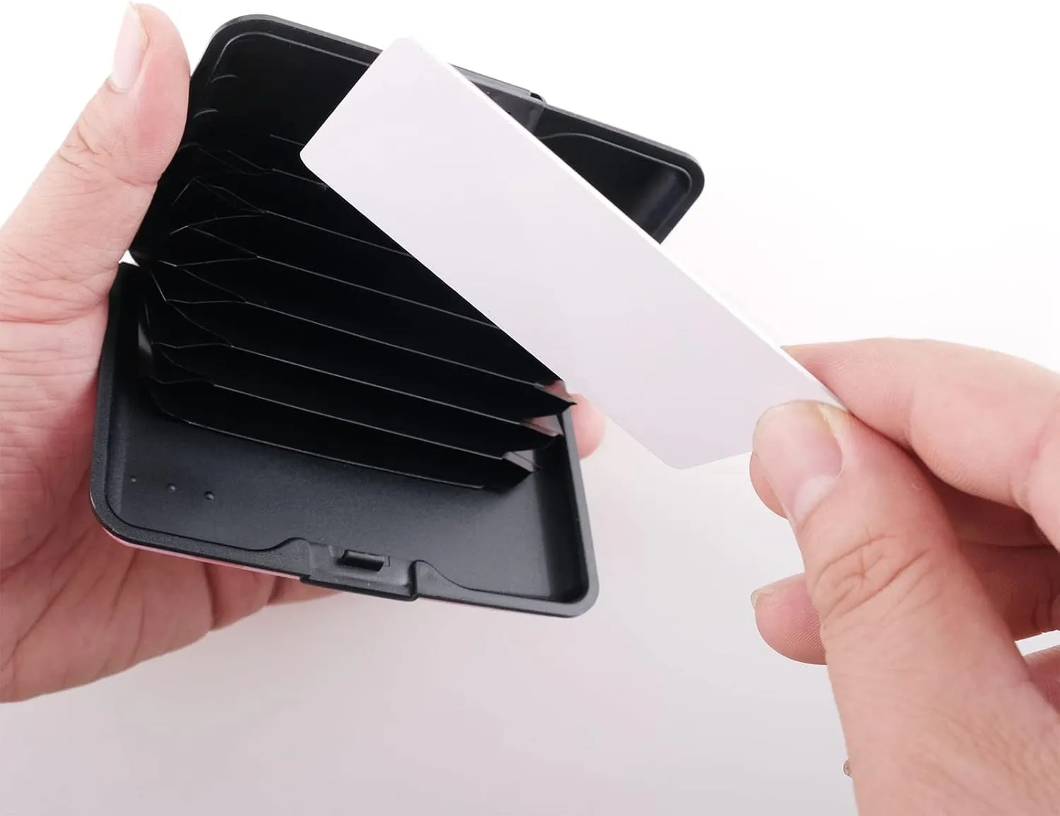 Mini RFID Aluminum Wallet Slim Credit Card Case Business Cards Wallet Metal ID Case Credit Cards Holder for Women Men