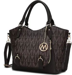 MKF Collection Shoulder Bag for Women, PU Leather Pocketbook Top-Handle Crossbody Purse Tote Satchel Handbag By Mia K
