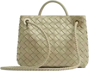 Oversize Genuine Leather Woven Handbags for Women Tote Bag Large Crossbody Women's Top-handle Handbags for Work/Travel