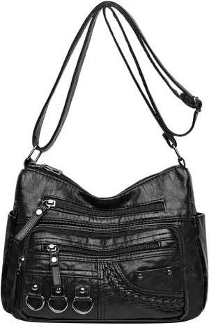 Quilted Tote Bag Large Carryall Puffer Shoulder Bag Lightweight Padding Hobo Bag Blue