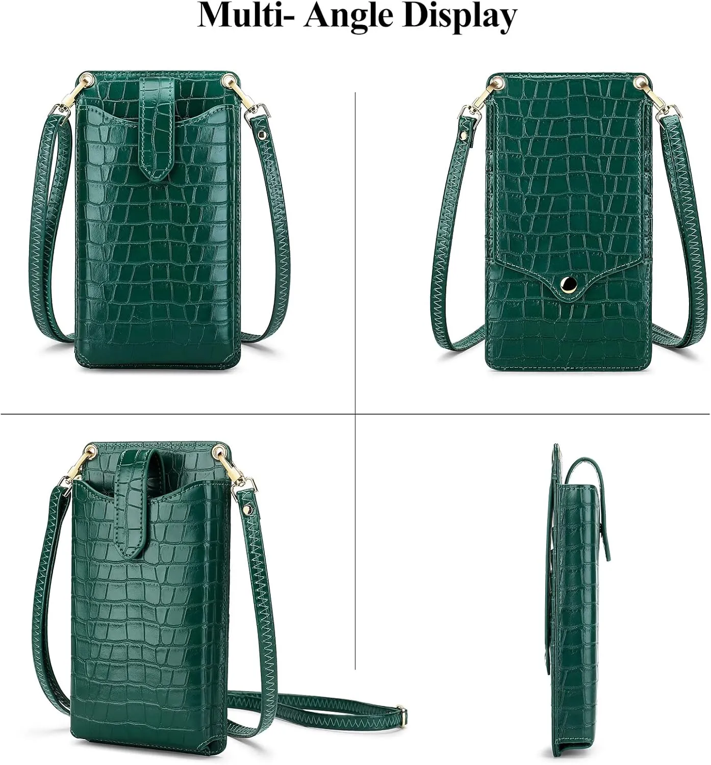 RONSIN Small Crossbody Phone Bag for Women Cell Phone Purse Wallet Mini Shoulder Bag with RFID Card Slots