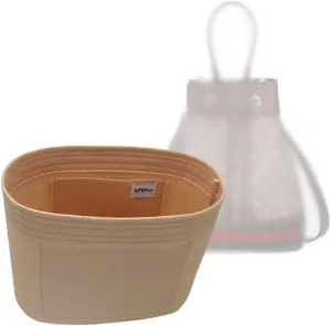 SAMORGA (6-57/ GG-Ophidia-S-Bucket Bag Organizer for Ophidia Small Bucket Bag Organizer Insert Innerbag (1.2mm Leather Beige)